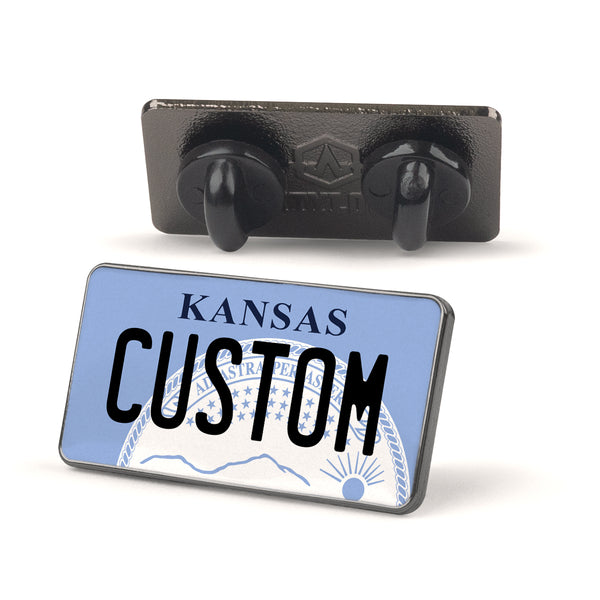 Kansas License Plate Enamel Pin
