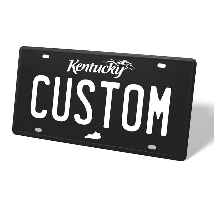 Kentucky Blackout Metal License Plate