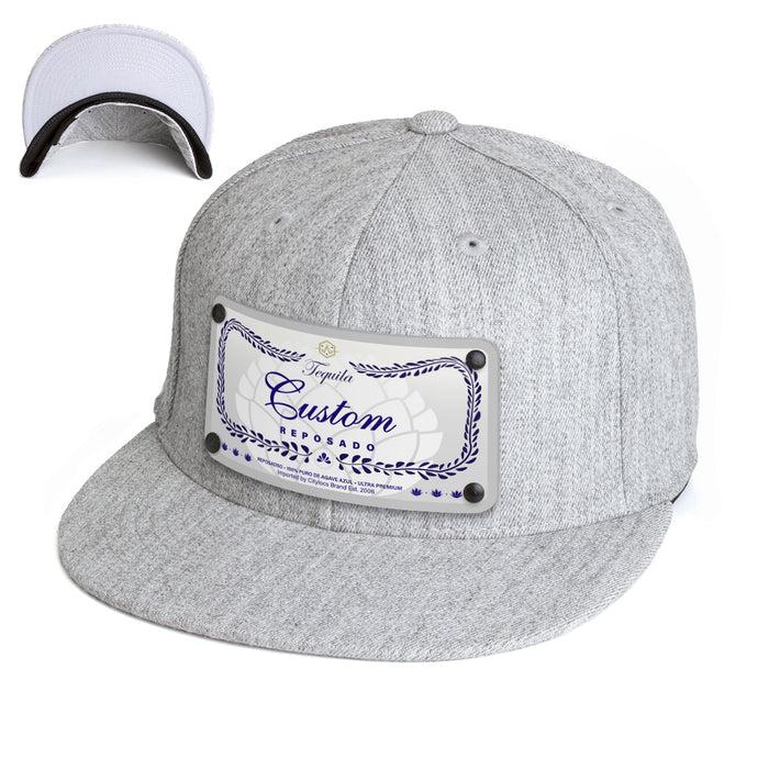 Blue Class Top-Shelf Liquor Label Hats