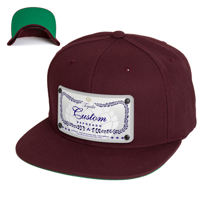 Blue Class Top-Shelf Liquor Label Hats