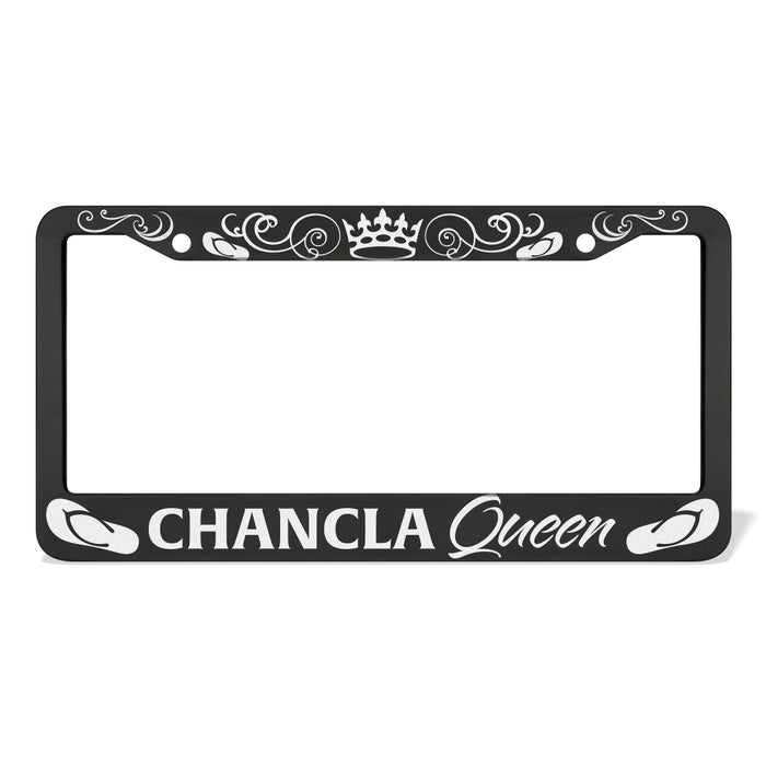 Chancla Queen License Plate Frame