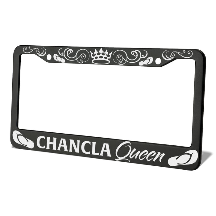 Chancla Queen License Plate Frame