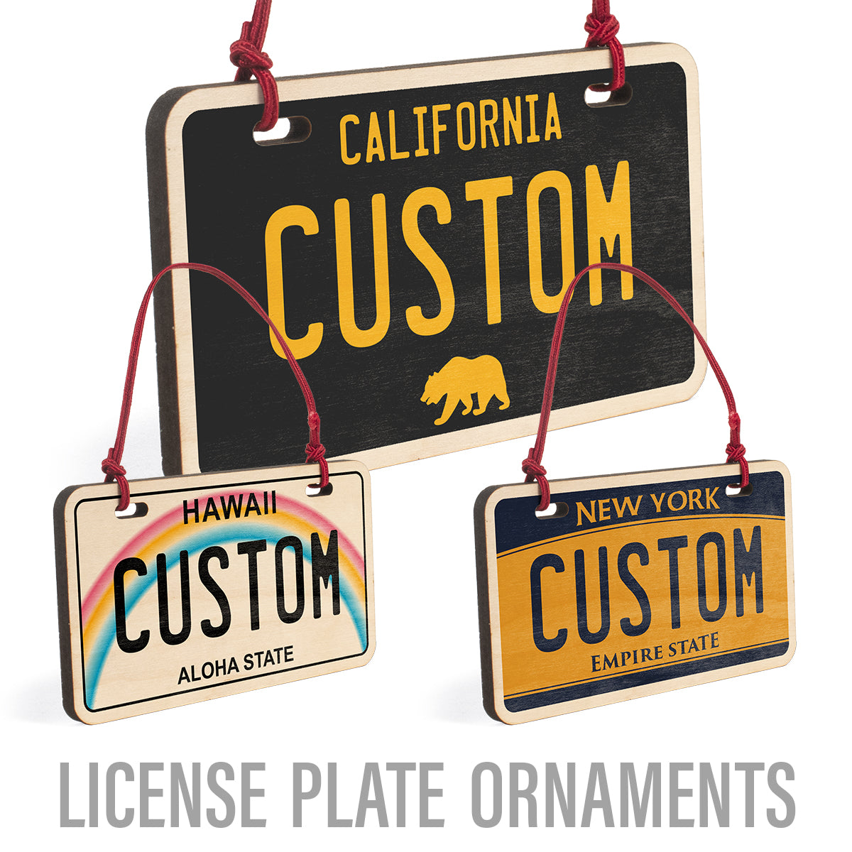 Personalized License Plate Ornament — CityLocs