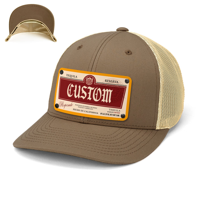 1900 Top-Shelf Liquor Label Hats