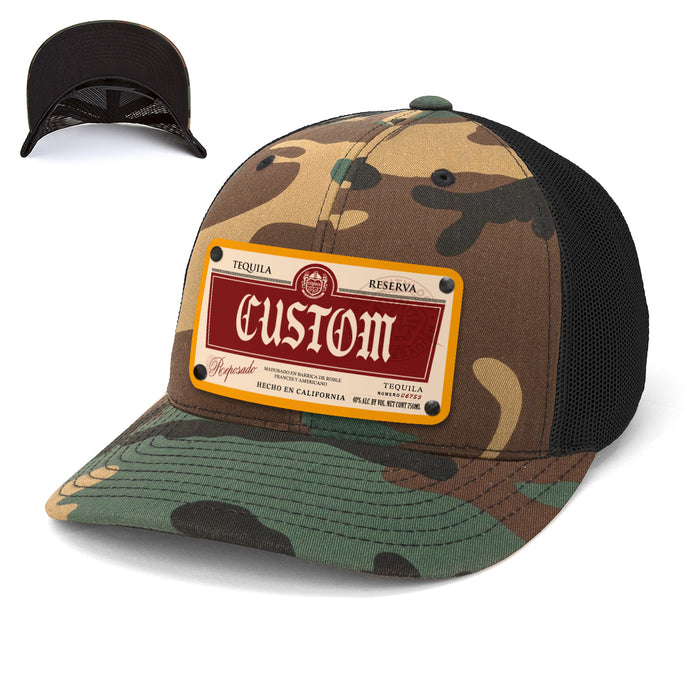 1900 Top-Shelf Liquor Label Hats
