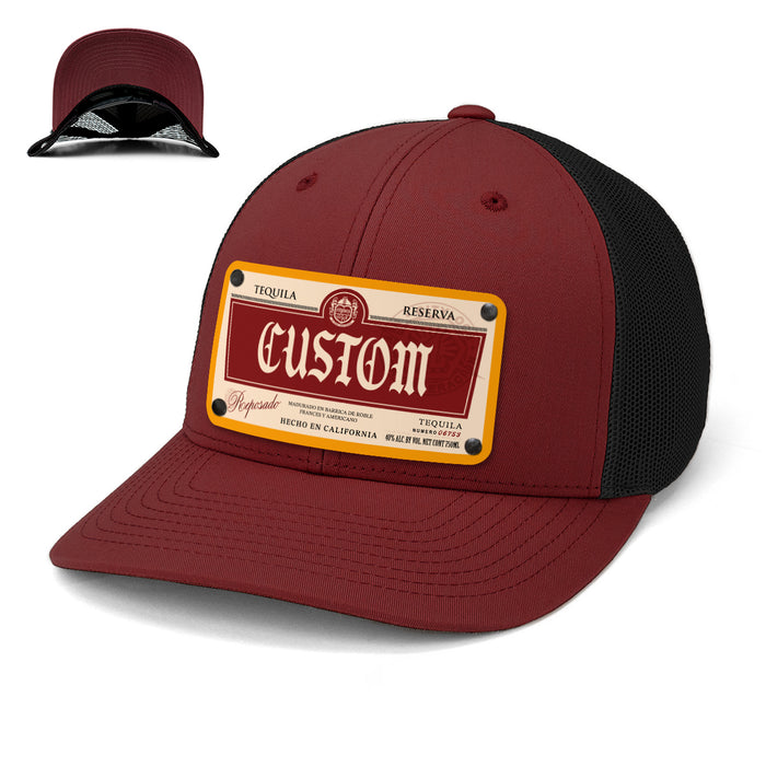 1900 Top-Shelf Liquor Label Hats
