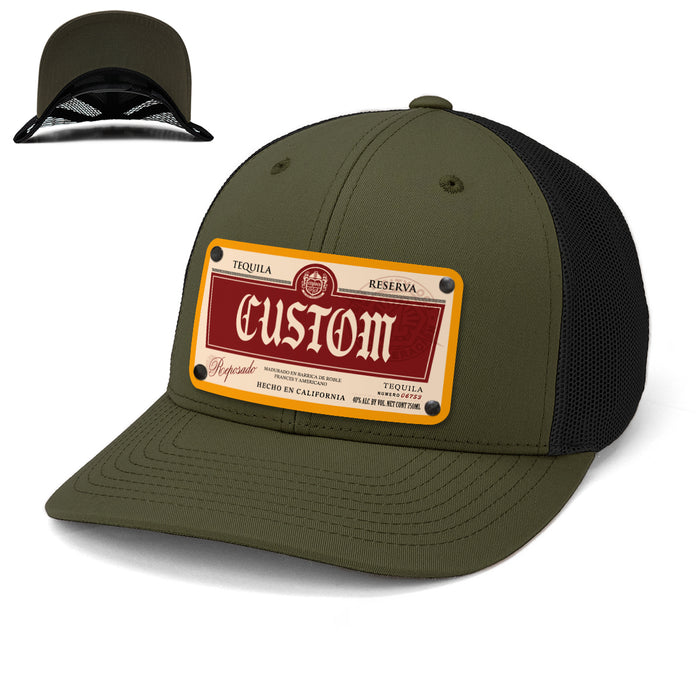 1900 Top-Shelf Liquor Label Hats