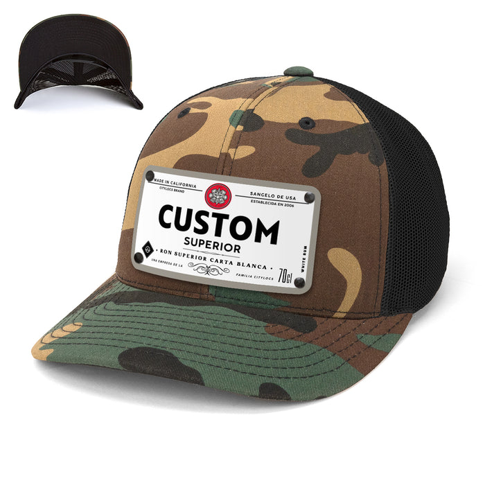 Bacaron Top-Shelf Liquor Label Hats