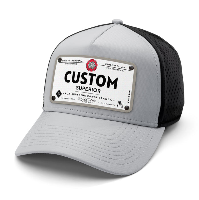 Bacaron Top-Shelf Liquor Label Hats