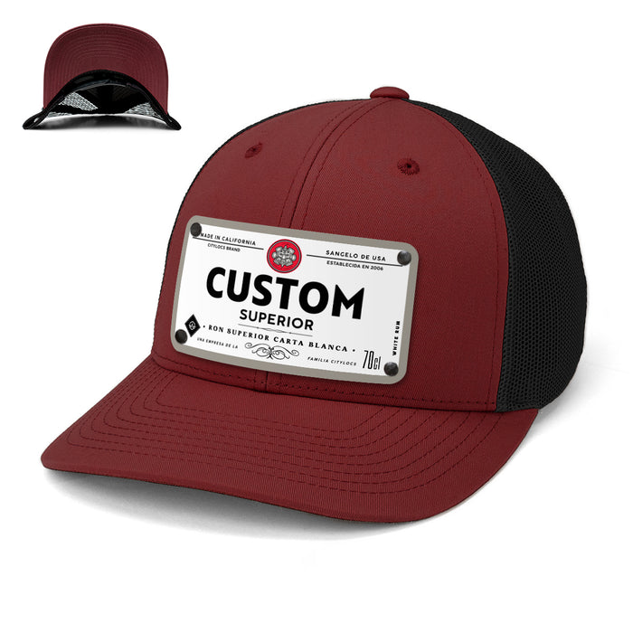 Bacaron Top-Shelf Liquor Label Hats