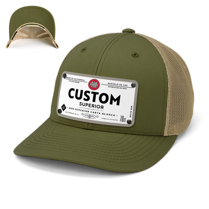 Bacaron Top-Shelf Liquor Label Hats