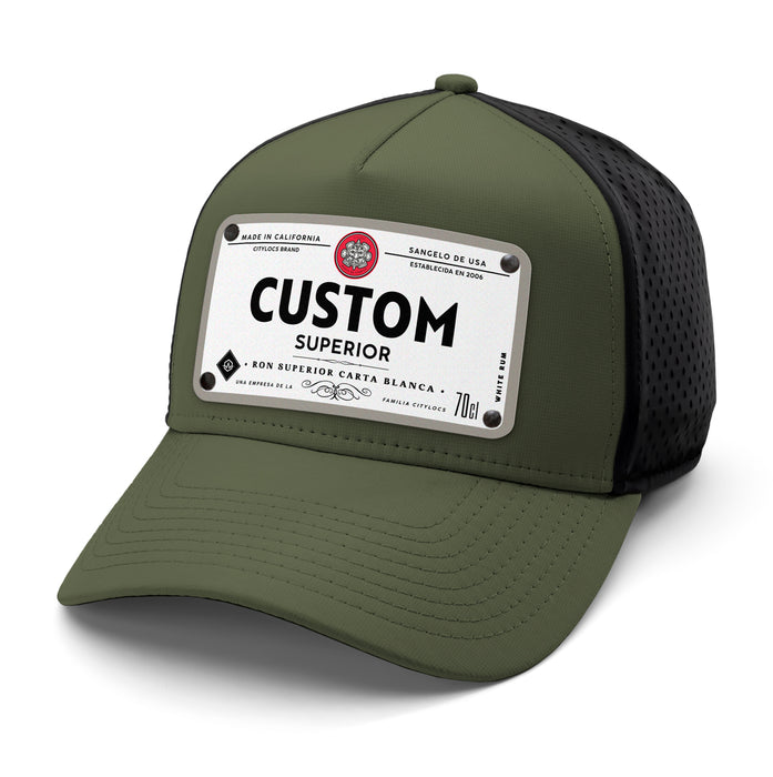 Bacaron Top-Shelf Liquor Label Hats