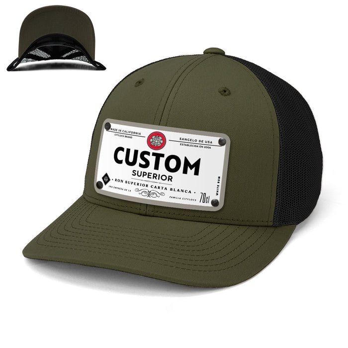 Bacaron Top-Shelf Liquor Label Hats