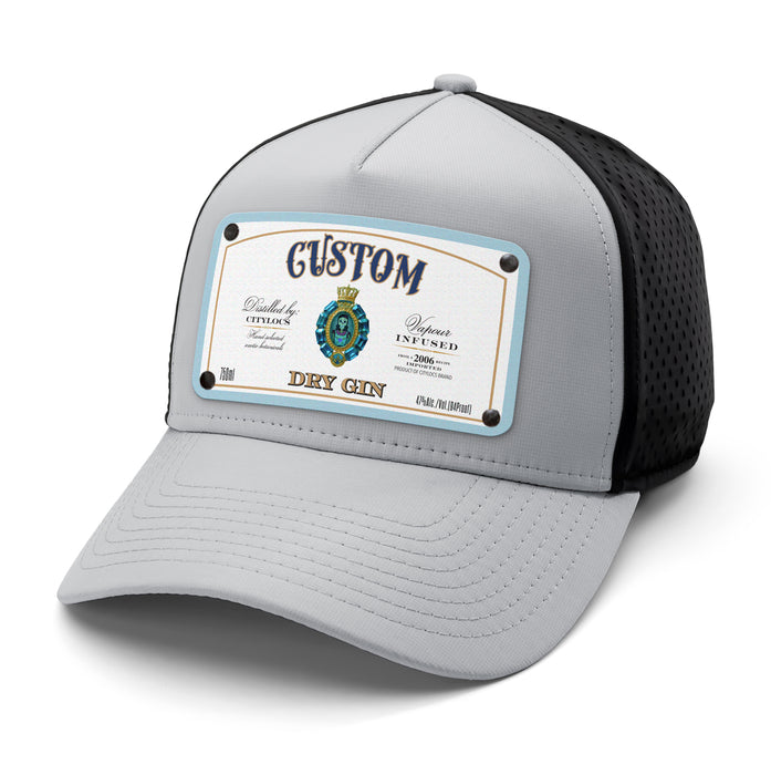 Indigo Spirits Top-Shelf Liquor Label Hats