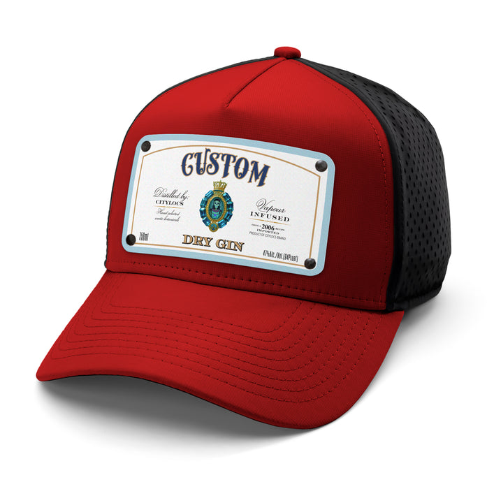 Indigo Spirits Top-Shelf Liquor Label Hats