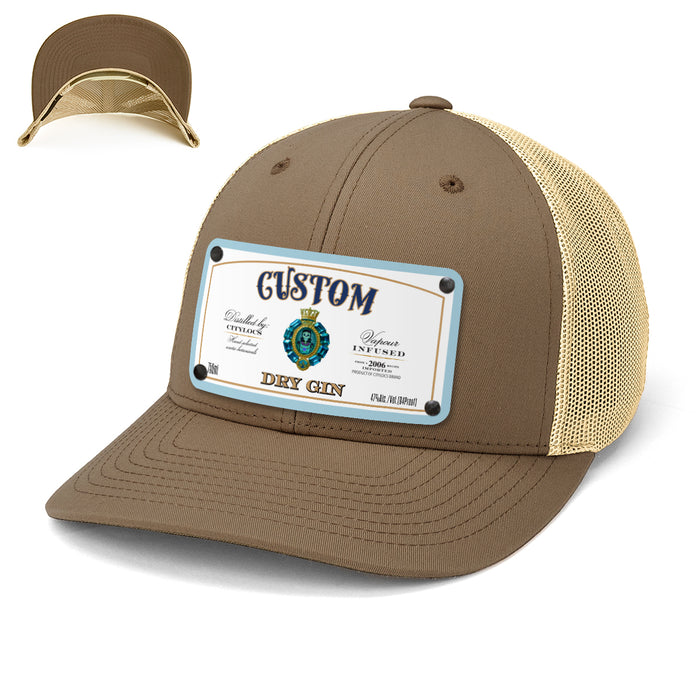 Indigo Spirits Top-Shelf Liquor Label Hats