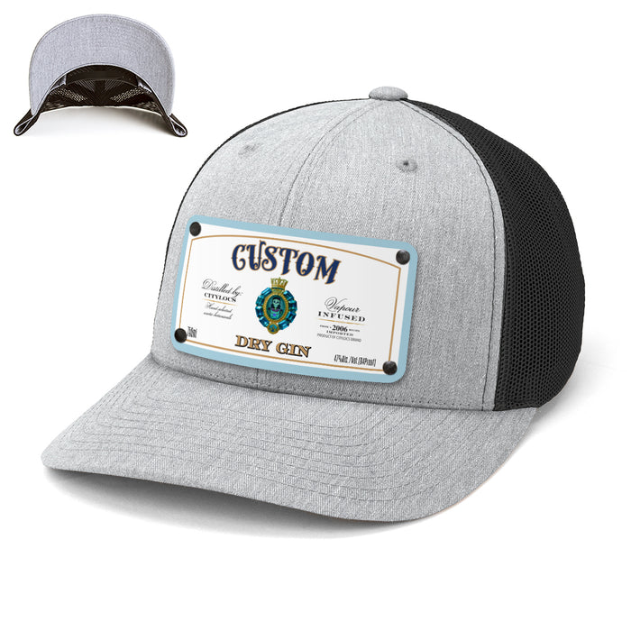 Indigo Spirits Top-Shelf Liquor Label Hats