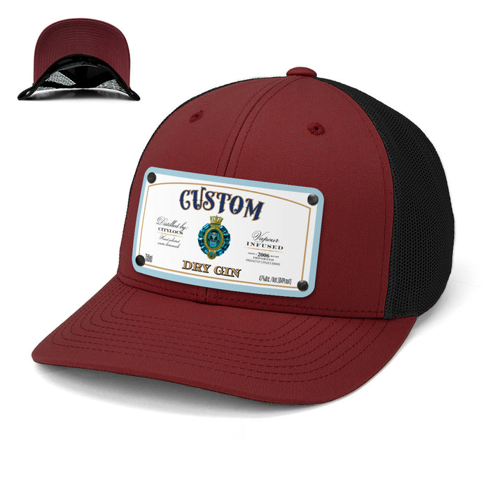 Indigo Spirits Top-Shelf Liquor Label Hats