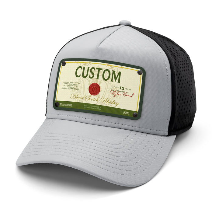 Bucanas Top-Shelf Liquor Label Hats