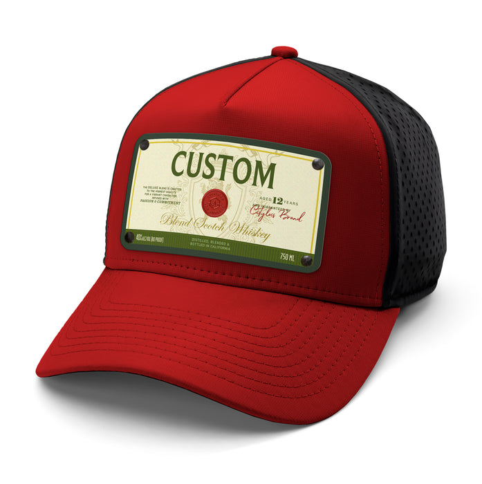 Bucanas Top-Shelf Liquor Label Hats