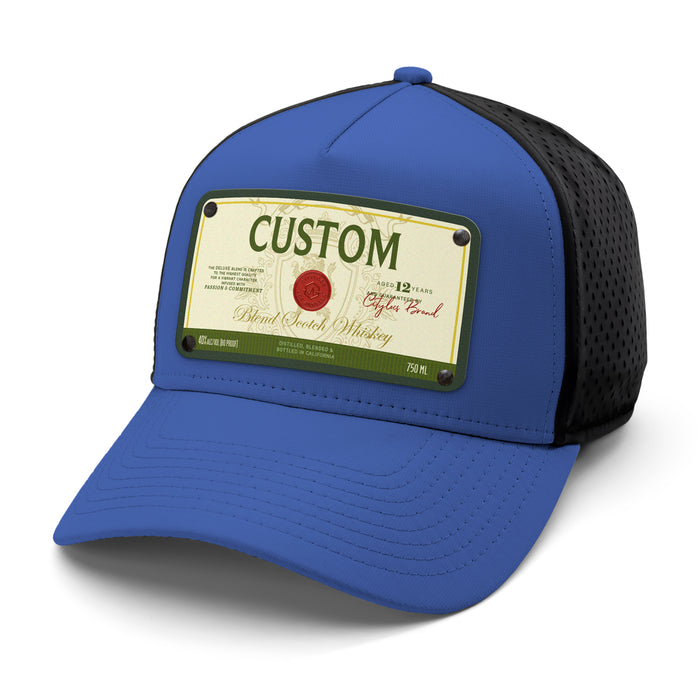 Bucanas Top-Shelf Liquor Label Hats