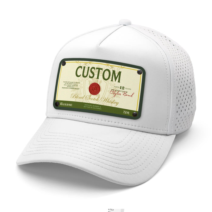 Bucanas Top-Shelf Liquor Label Hats