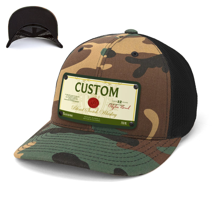 Bucanas Top-Shelf Liquor Label Hats