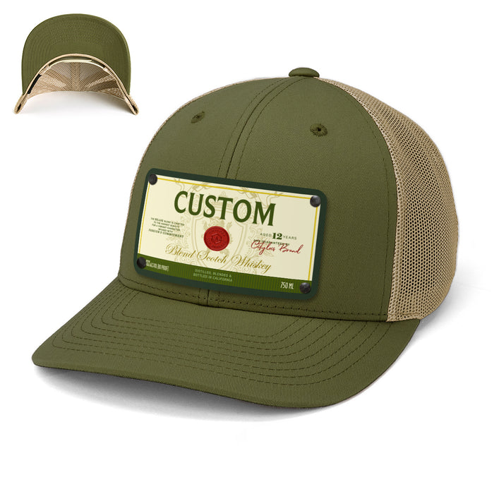 Bucanas Top-Shelf Liquor Label Hats