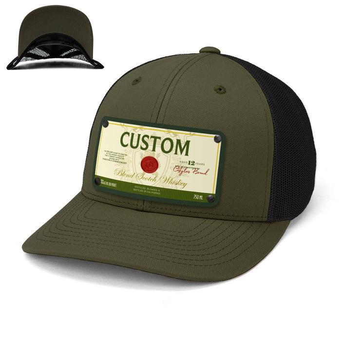 Bucanas Top-Shelf Liquor Label Hats