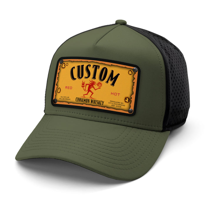 Fuego Top-Shelf Liquor Label Hats