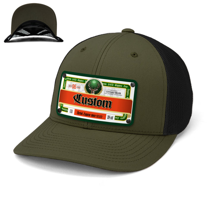 Black Antler Top-Shelf Liquor Label Hats