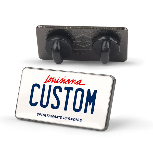 Louisiana License Plate Enamel Pin