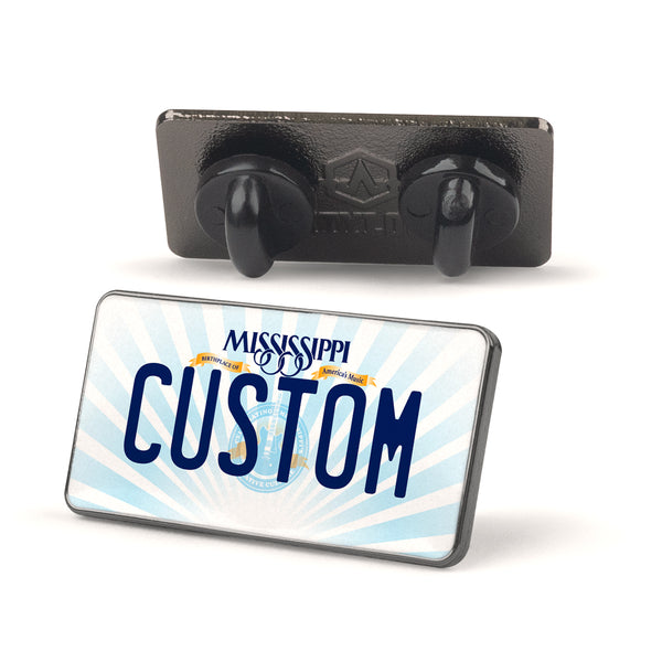 Mississippi License Plate Enamel Pin