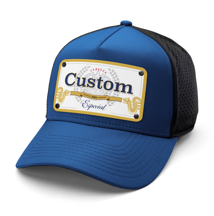 Model Beverage Label Custom Hat