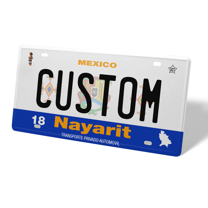 Nayarit Metal License Plate