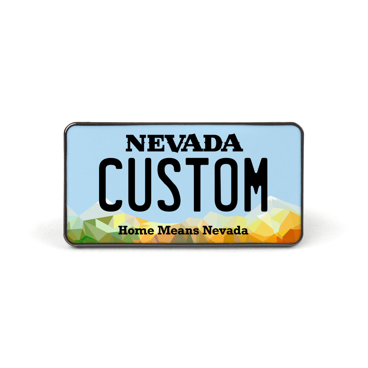 Nevada 2022 License Plate Enamel Pin — CityLocs
