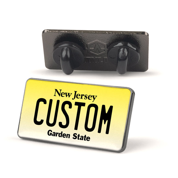 New Jersey License Plate Enamel Pin