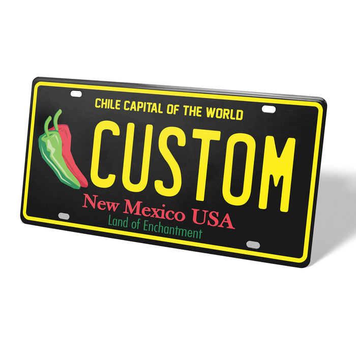 New Mexico Chiles Metal License Plate