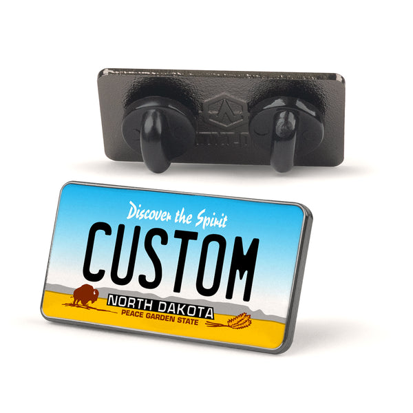 North Dakota License Plate Enamel Pin