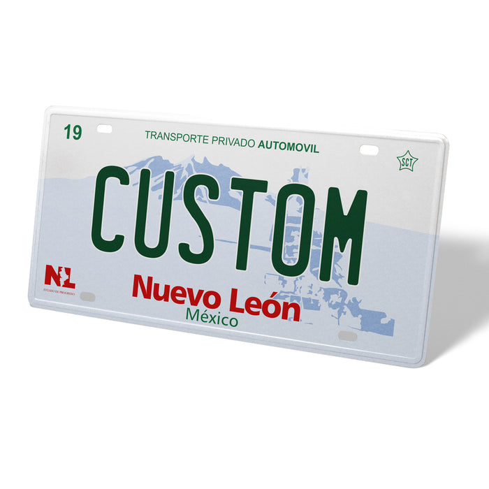 Nuevo Leon Metal License Plate