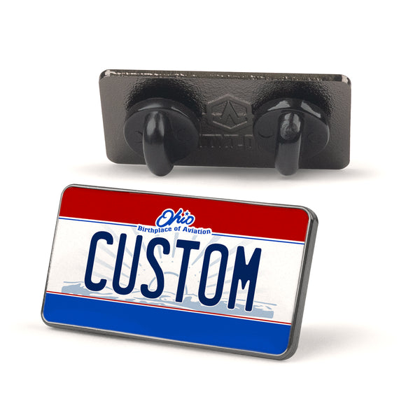 Ohio License Plate Enamel Pin