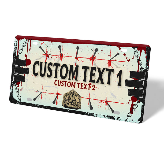 HELLRZR Spooky Metal License Plate