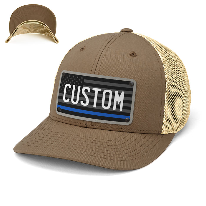 Police First Responder Plate Hat