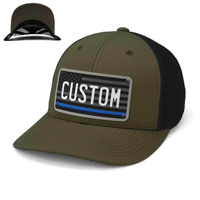 Police First Responder Plate Hat