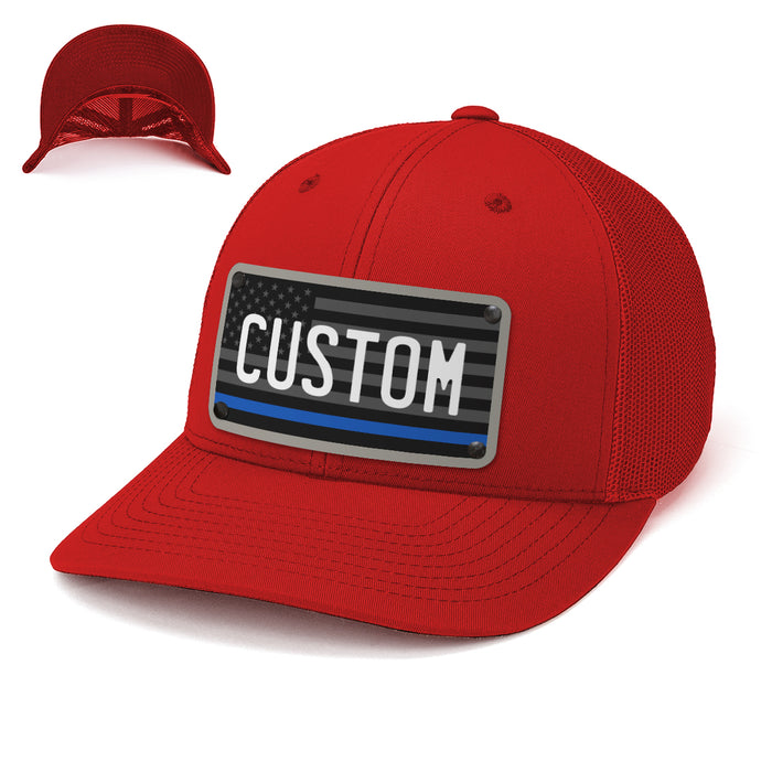 Police First Responder Plate Hat