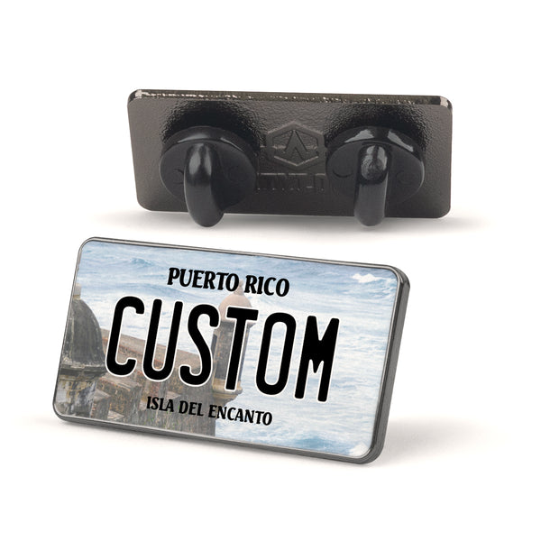 Puerto Rico 2022 License Plate Enamel Pin