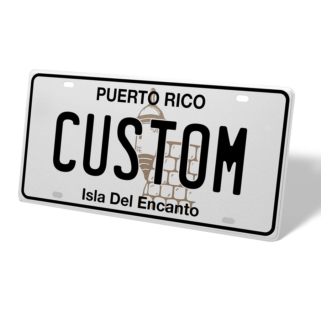 Puerto Rico Metal License Plate