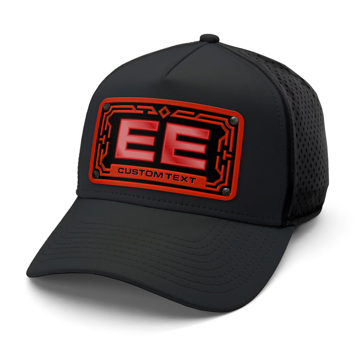 Red 2-Letter Monogram Custom Hat