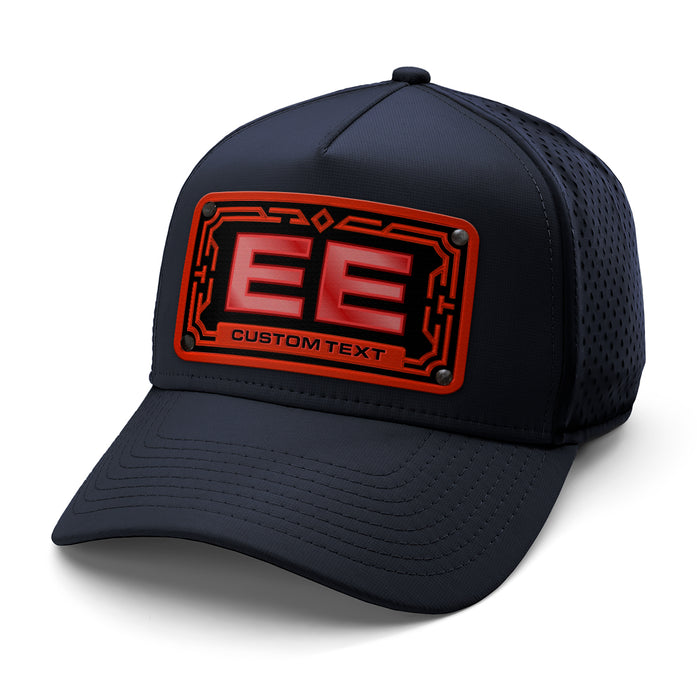 Red 2-Letter Monogram Custom Hat