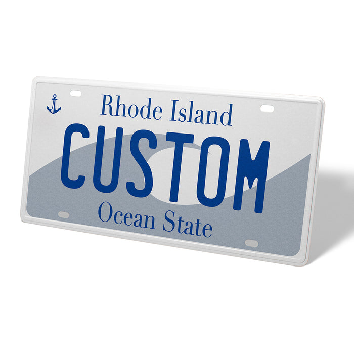 Rhode Island Metal License Plate